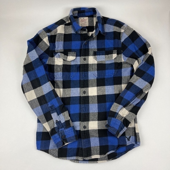 American Eagle Heritage Womens Flannel Shirt XS TP - Picture 2 of 8